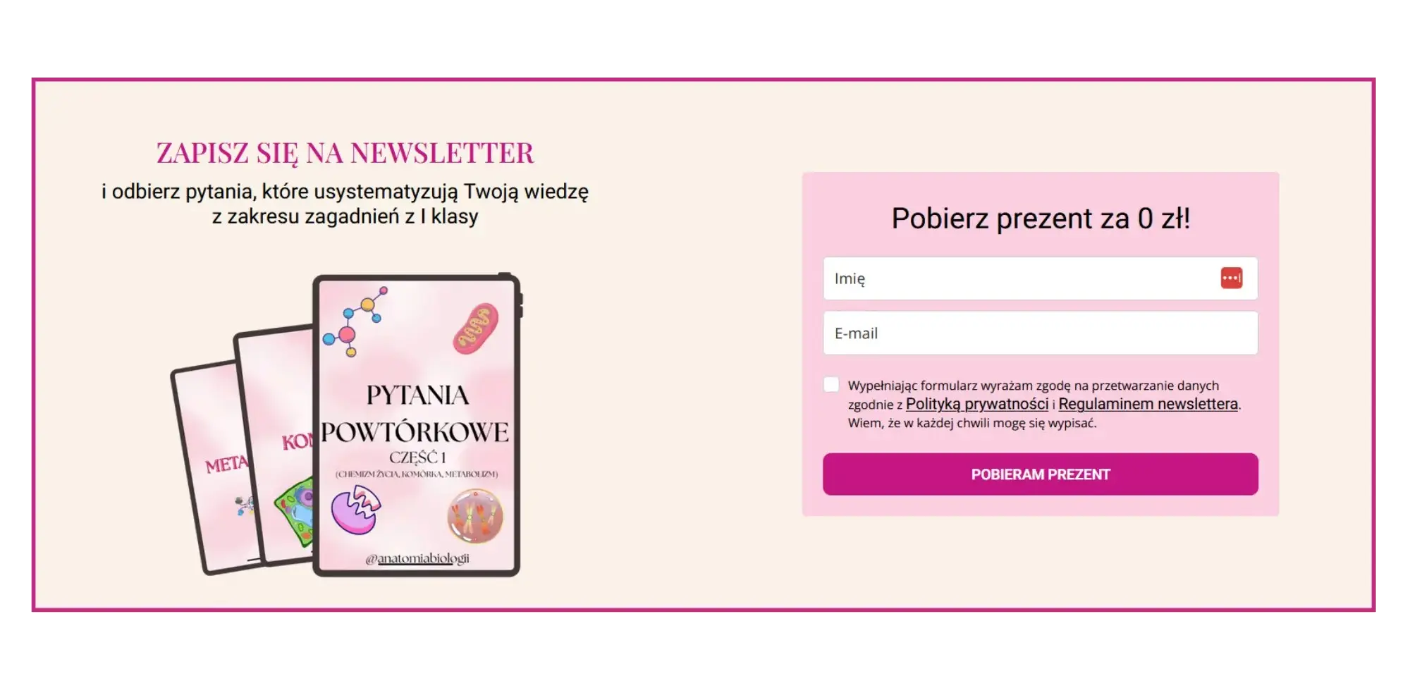 formularz zapisu na newsletter anatomiabiologii 2
